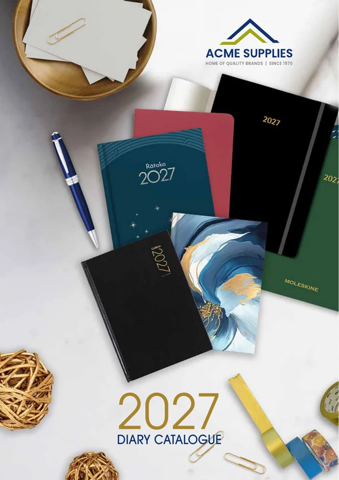 2027 Diary Catalogue cover
