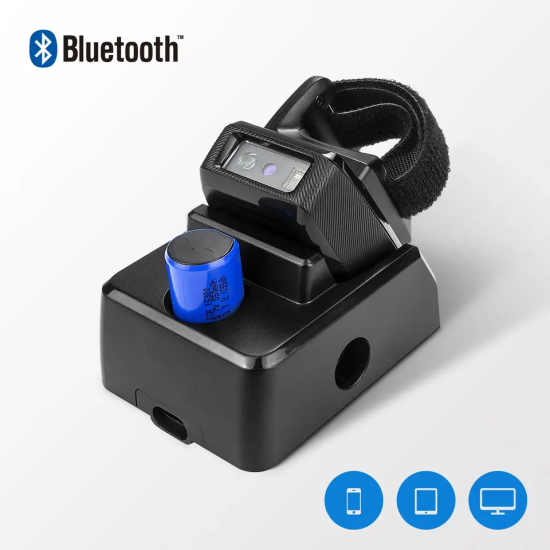 Netum RS-8000BT Finger/ring scanner Bluetooth with loading station and usb cable