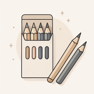 Pencils coloured