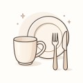 CUP/PLATES/UTENSILS