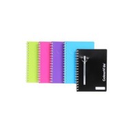 COLOURHIDE NOTEBOOK A5 200PG ASTD
