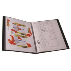 DISPLAYBOOK A3 20 POCKET BLK W/INS COVER