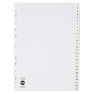 MARBIG INDICES WHITE PP A4 1-54TAB