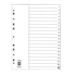 MARBIG INDICES WHITE PP A4 1-20TAB MARBIG INDICES WHITE PP A4 1-20TAB