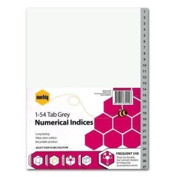 MARBIG INDICES GREY PP A4 1-54TAB