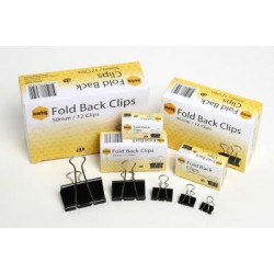 MARBIG FOLD BACK CLIPS 19MM