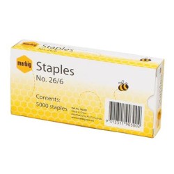 MARBIG STAPLES NO. 26/6 5000BX
