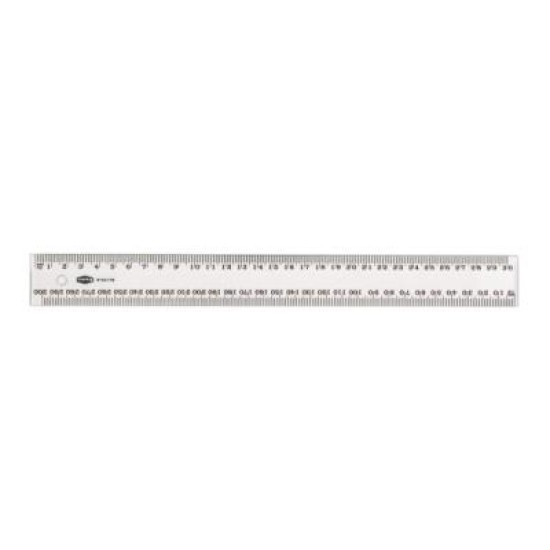MARBIG RULER CLEAR PLASTIC BULK PK 30CM