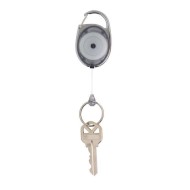 REXEL SNAP LOCK RETRACTABLE K/HLDR C'COAL