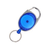 REXEL SNAP LOCK RETRACTABLE K/HLDR BLU