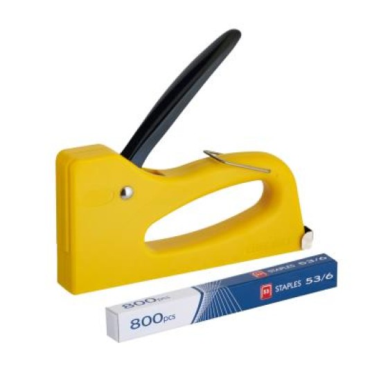 MANUAL TACKERS - FINE WIRE STAPLES ACME T53 Lightweight plastic 53/6-8 Yellow