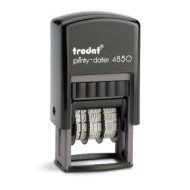 TRODAT PRINTY - DATERS / DATE+TEXT / DIAL-A-PHRASE STAMPS TRODAT 4850/L1 3.8mm date + RECEIVED  Blac