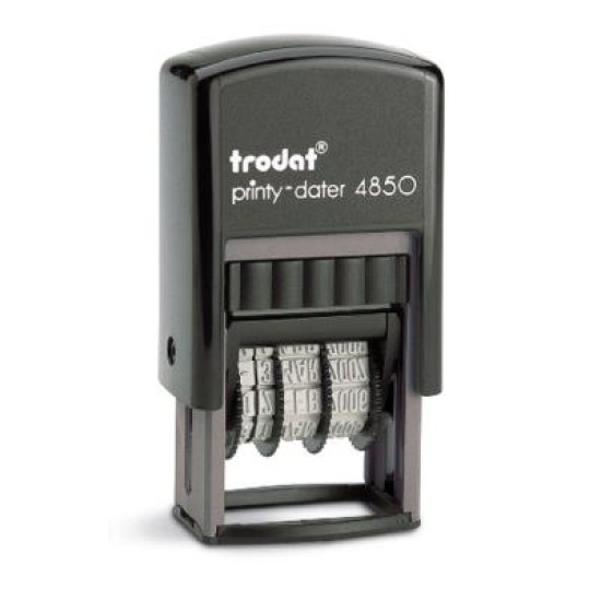TRODAT PRINTY - DATERS / DATE+TEXT / DIAL-A-PHRASE STAMPS TRODAT 4850/L1 3.8mm date + RECEIVED  Blac