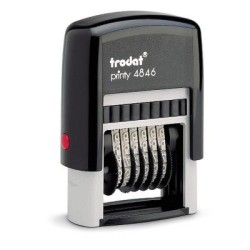TRODAT NUMBERERS - PRINTY & PROFESSIONAL TRODAT 4846 4mm 6 bands  Black