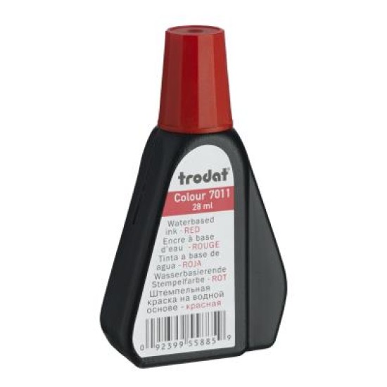 Endorsing Ink (water-based) - suitable for paper/cardboard TRODAT 7011 Hand stamp/Self-inker 28ml Re