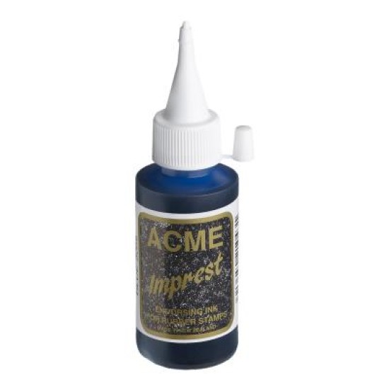 Endorsing Ink (water-based) - suitable for paper/cardboard ACME Imprest Hand stamp/Self-inker 50ml B