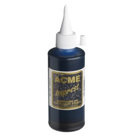 Endorsing Ink (water-based) - suitable for paper/cardboard ACME Imprest Hand stamp/Self-inker 100ml