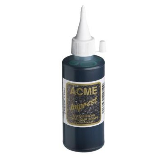 Endorsing Ink (water-based) - suitable for paper/cardboard ACME Imprest Hand stamp/Self-inker 100ml