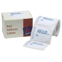 AVERY LABEL DISPENSER DMO5843HE HELLO I'M
