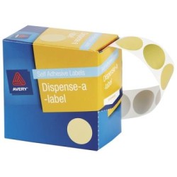AVERY LABEL DISPENSER DMC24GO GOLD ROUND 24MM 250 PACK