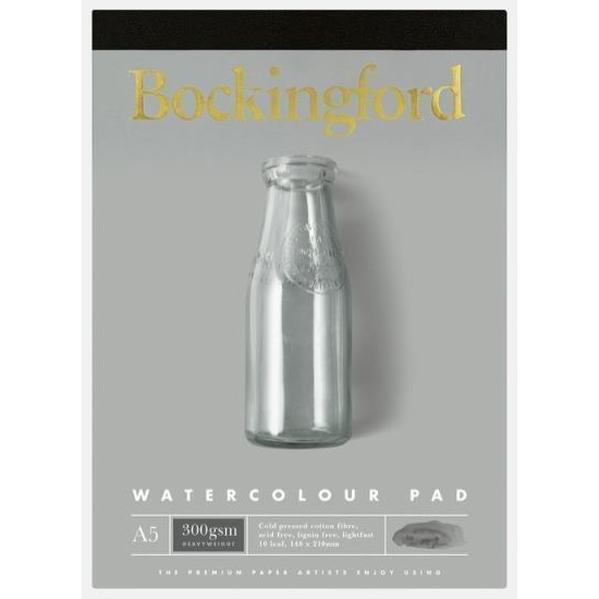 BOCKINGFORD PAD WATERCOLOUR A5 300GSM 10 LEAF