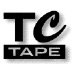 BROTHER TAPE PTOUCH TC101 12MM BLACK ON CLEAR