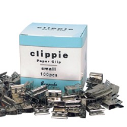 CLIPPIE PAPER CLIP SLIDE SMALL BOX 100 CLIPPIE PAPER CLIP SLIDE SMALL BOX 100