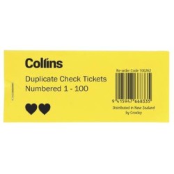 COLLINS CHECK TICKETS