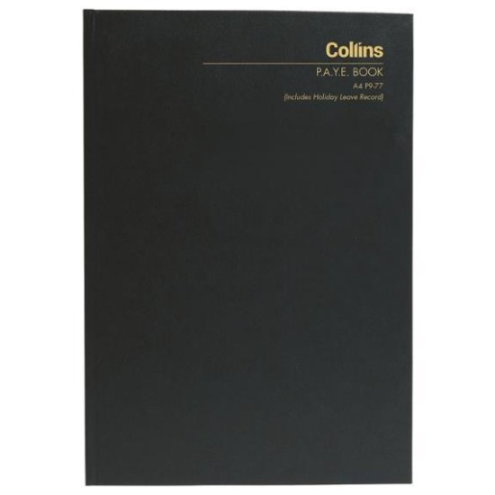 COLLINS WAGE BOOK A4 P9-77
