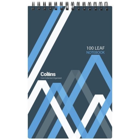 COLLINS NOTEBOOK WIRO POLYPROP REPORTERS 200X127MM 100 LEAF