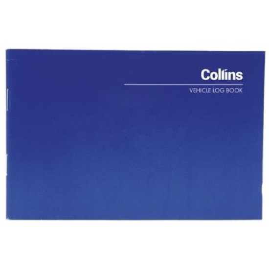 COLLINS VEHICLE LOG BOOK 40 LIMP 24 PAGE 115X170MM