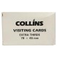 COLLINS VISITING CARDS EXTRA THIRDS 76X45MM PACKET 52