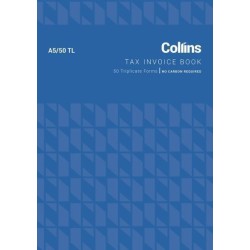 COLLINS TAX INVOICE A5/50TL NO CARBON REQUIRED
