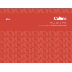 COLLINS GOODS ORDER 45DL DUPLICATE NO CARBON REQUIRED