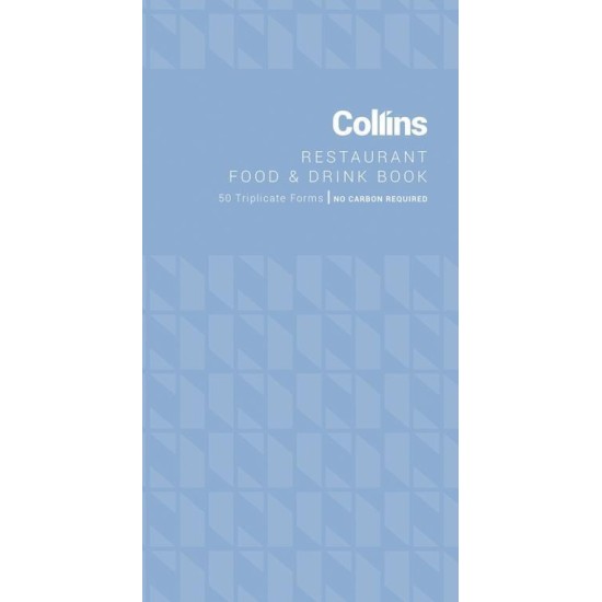 COLLINS RESTAURANT TRIPLICATE FOOD & BEVERAGE 50 LEAF NO CARBON REQUIRED
