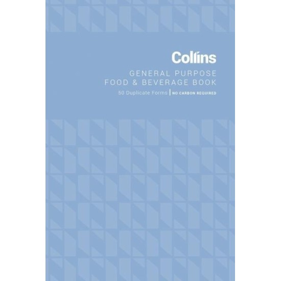 COLLINS GENERAL PURPOSE FOOD & BEVERAGE DUPLICATE 50 LEAF NO CARBON REQUIRED