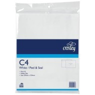CROXLEY ENVELOPE C4 PEEL AND SEAL POCKET 25 PACK