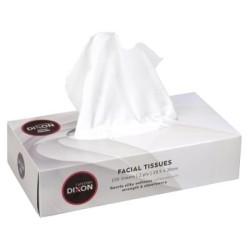 TISSUES FACIAL 2 PLY WHITE BOX 100 SLIM BOX TISSUES FACIAL 2 PLY WHITE BOX 100 SLIM BOX