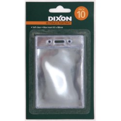 DIXON ID POUCH PORTRAIT PACK 10 SOFT CLEAR HANGSELL DIXON ID POUCH PORTRAIT PACK 10 SOFT CLEAR HANGSELL