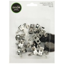 DIXON ID PIN CLIP STRAP PACK 10 HANGSELL DIXON ID PIN CLIP STRAP PACK 10 HANGSELL