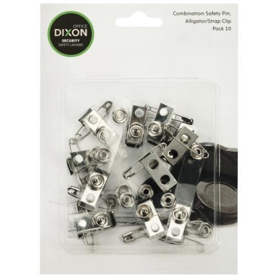 DIXON ID PIN CLIP STRAP PACK 10 HANGSELL