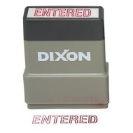 DIXON STAMP 027 ENTERED RED PRE INKED