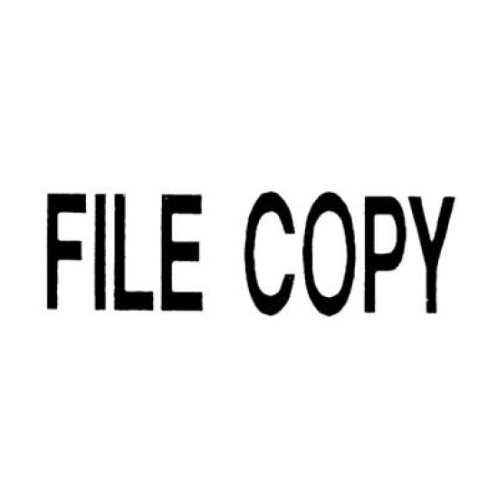 DIXON STAMP 013 FILE COPY RED PRE INKED