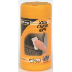 Fellowes Screen Cleaning Wipes, Pack of 100 Fellowes Screen Cleaning Wipes, Pack of 100