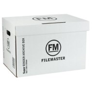FM BOX ARCHIVE WHITE SUPER STRENGTH 462X332X330MM INSIDE MEASURE