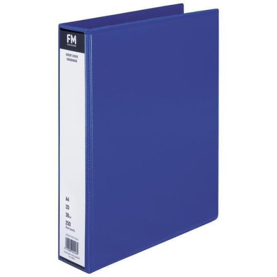 FM BINDER OVERLAY A4 2/38 LIGHT BLUE INSERT COVER