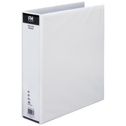 FM BINDER OVERLAY A4 2/50 WHITE INSERT COVER