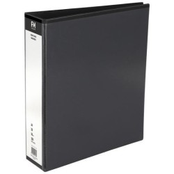 BINDER OVERLAY A4 2/50 BLACK INSERT COVER