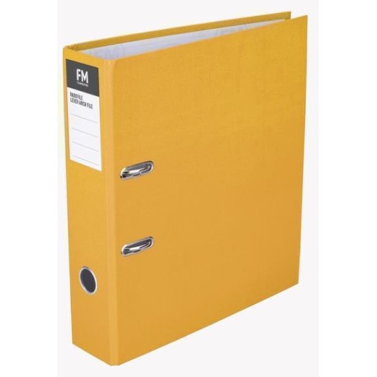 FM BINDER RADOFILE YELLOW A4 LEVER ARCH
