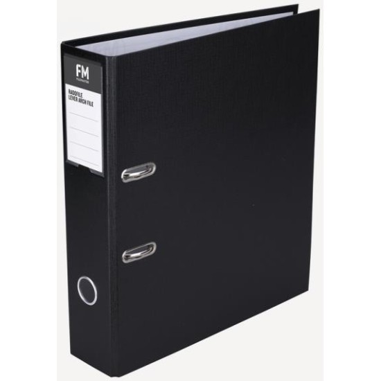 FM BINDER RADOFILE BLACK A4 LEVER ARCH